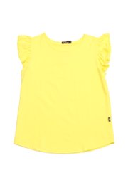 Lace Trim Details Ladies' Blouse YELLOW