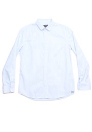 Stripe Premium Long Sleeve Men's Shirt BLUE