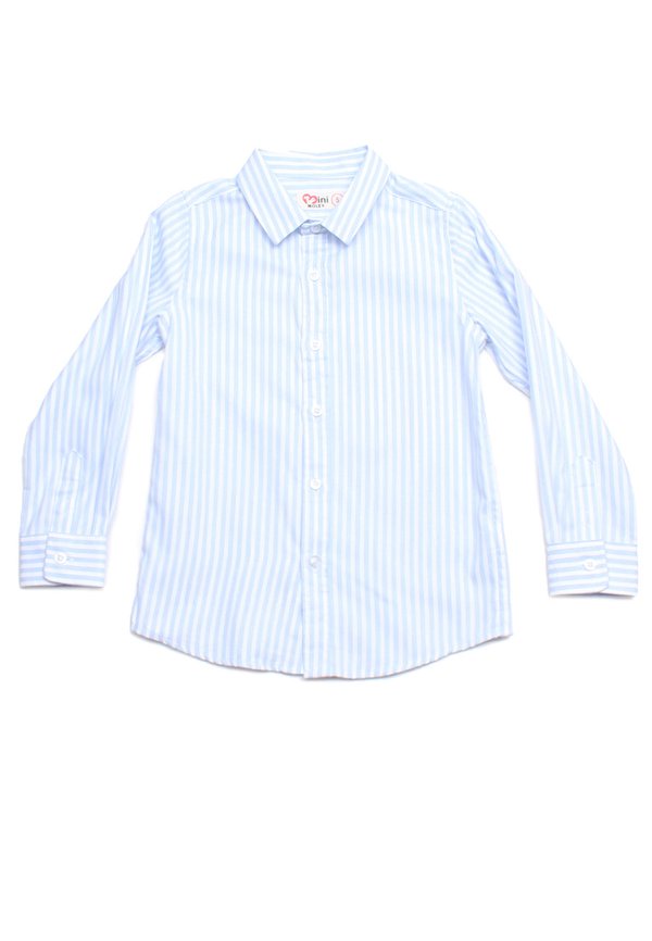 Stripe Premium Long Sleeve Boy's Shirt BLUE