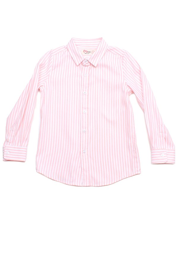 Stripe Premium Long Sleeve Boy's Shirt PINK