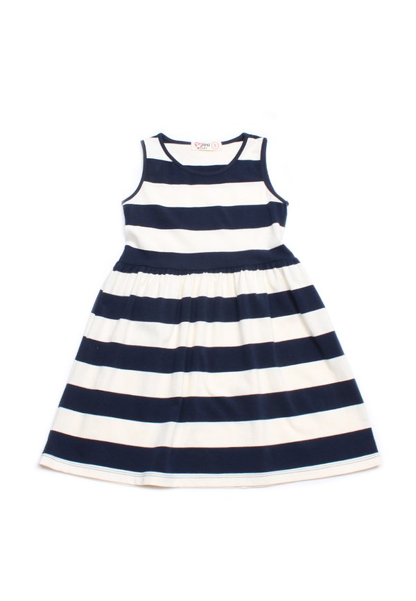 Classic Stripe Girl's Dress NAVY
