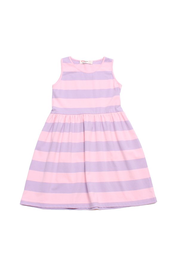 Classic Stripe Girl's Dress PINK