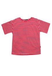 Thin Stripe Classic Ladies Blouse RED