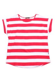 Red Stripes Classic Ladies' Blouse RED