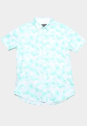 Ginko Prints Premium Short Sleeve Men's Shirt WHITE