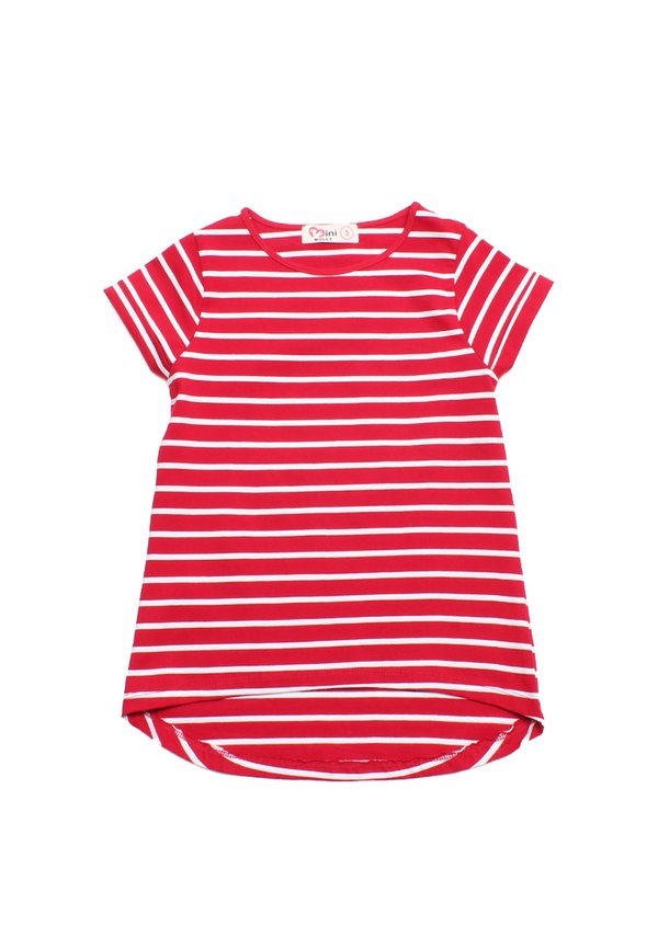 Thin Stripe Girl's T-Shirt RED