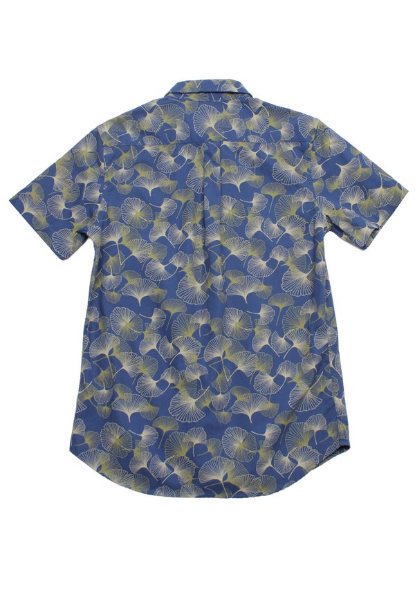 Ginko Prints Premium Short Sleeve Men's Shirt NAVY