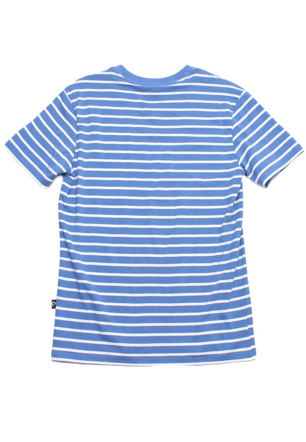 Thin Stripe Classic Men's V-neck T-Shirt BLUE