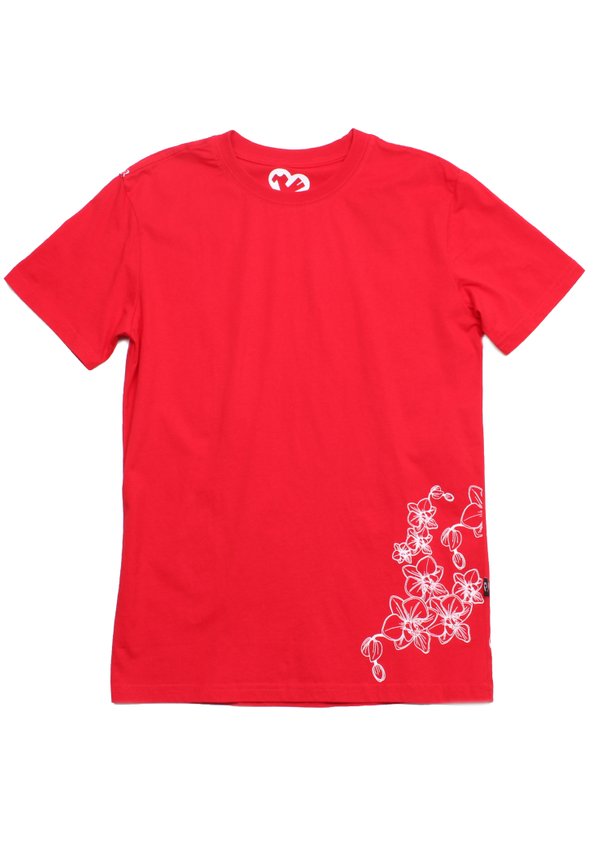 Orchid Prints Premium Men's T-Shirt RED