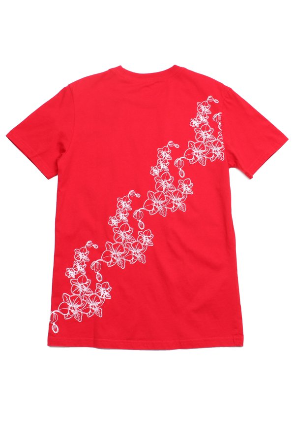 Orchid Prints Premium Men's T-Shirt RED