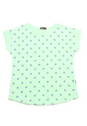 Floral Petal Print Ladies' Blouse GREEN