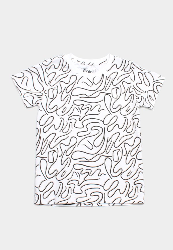 Doodle Swirl Premium Boy's T-Shirt WHITE