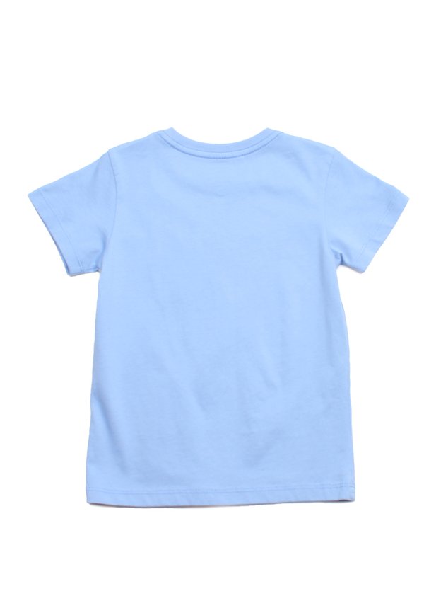 Doodle Swirl Panel Premium Boy's T-Shirt BLUE