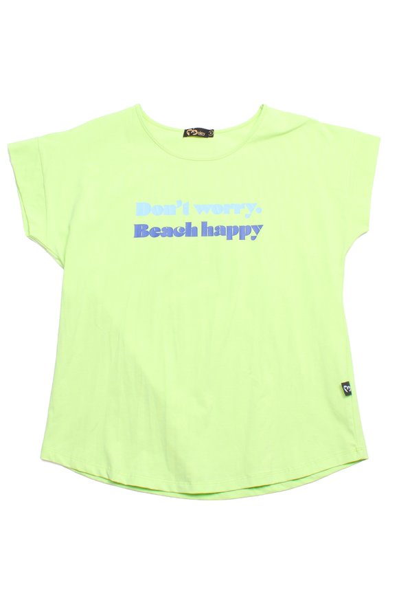 Don't Worry Beach Happy Ladies' Blouse GREEN