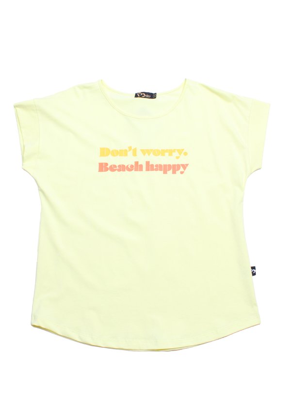 Don't Worry Beach Happy Ladies' Blouse YELLOW