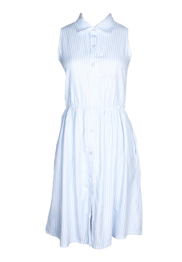 Stripe Premium Ladies' Shirt Dress BLUE