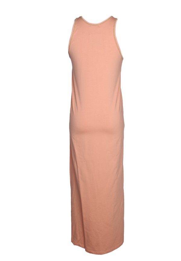 Stitch Contrast Maxi Ladies' Dress ORANGE