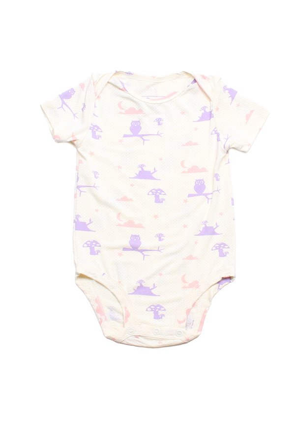 Magical Owl Premium Baby Romper PURPLE