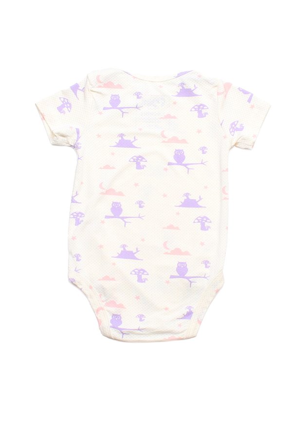 Magical Owl Premium Baby Romper PURPLE