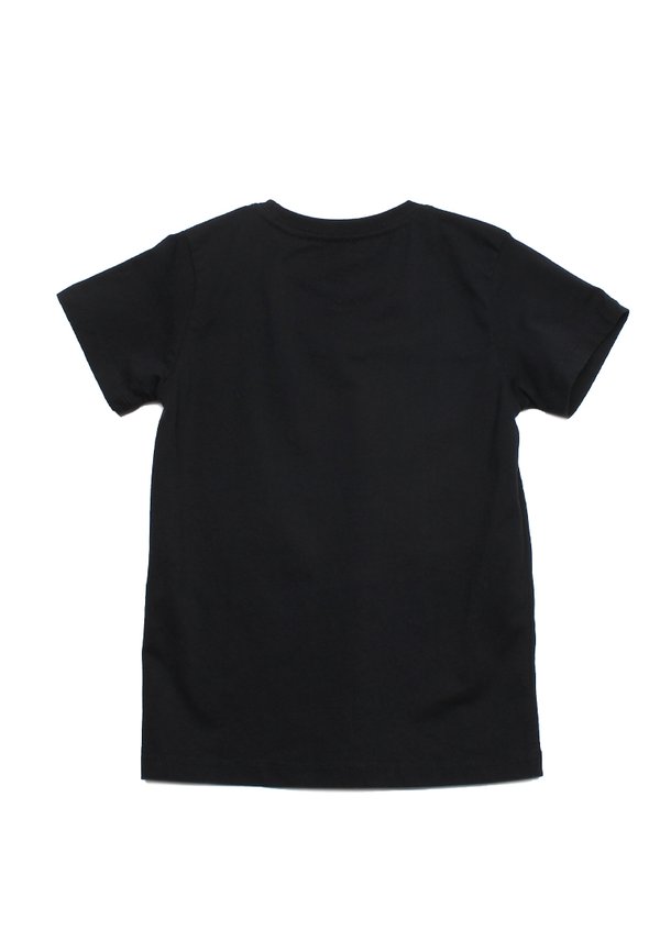 Ribbons Print Panel Boy's T-Shirt BLACK