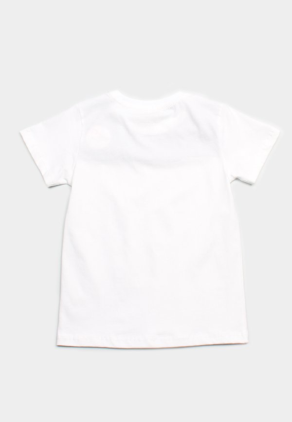 Ribbons Print Panel Boy's T-Shirt WHITE