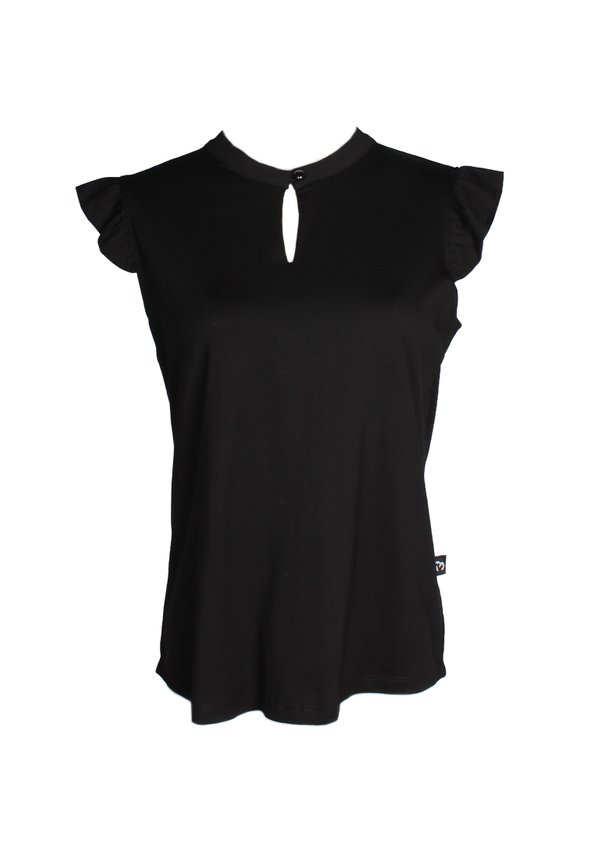 Ladies' Button Blouse BLACK