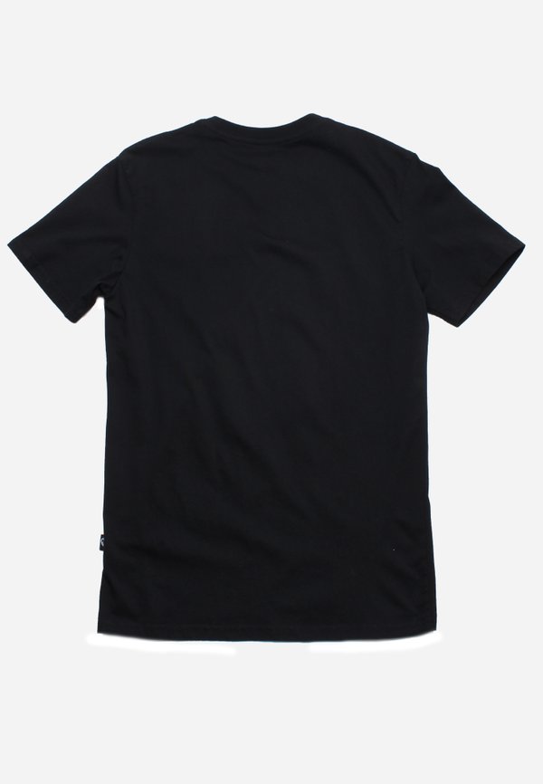 Ribbons Print Panel Men's T-Shirt BLACK