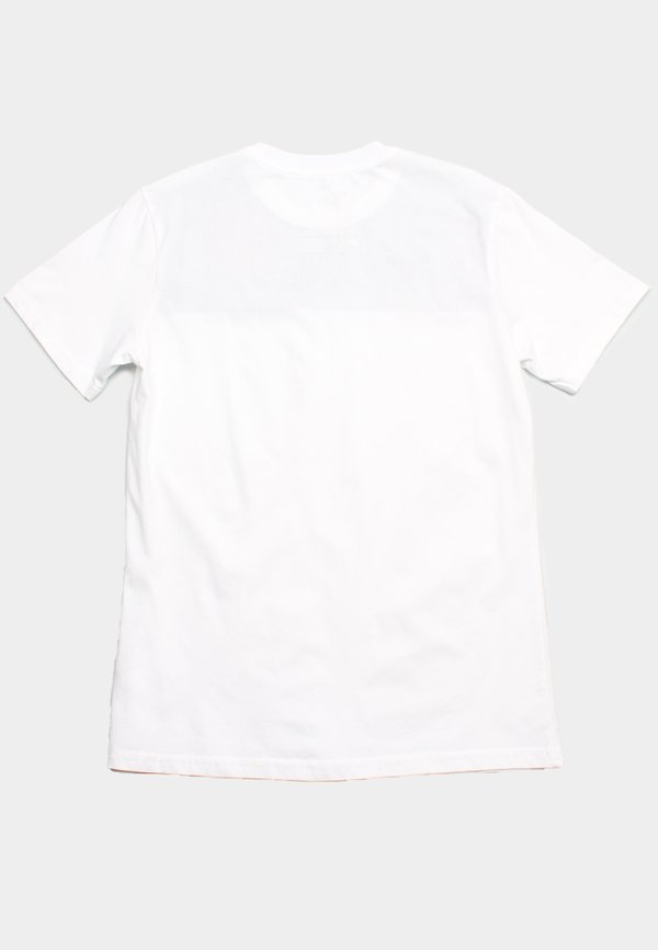 Ribbons Print Panel Men's T-Shirt WHITE