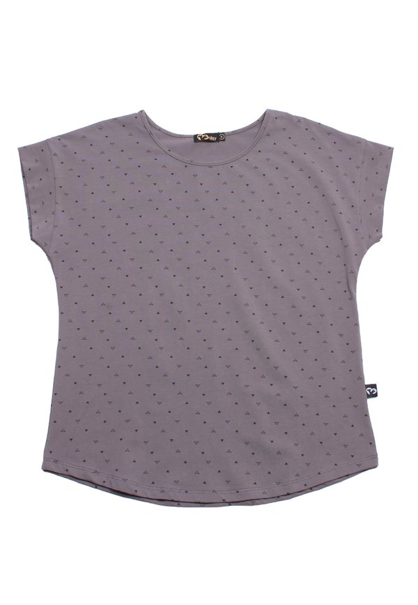 Triangle Prints Ladies' Blouse GREY