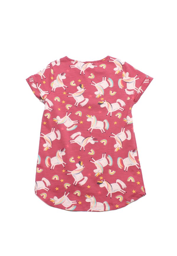 Unicorn Print Girl's T-Shirt PINK