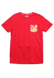 [PRE-ORDER] Abstract Flower Pocket Premium Men's T-Shirt RED