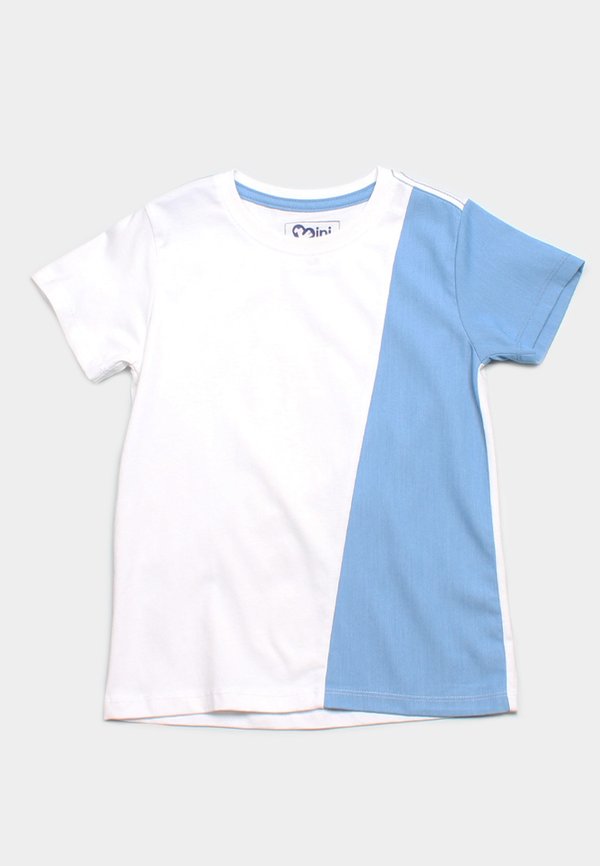 Denim Panel Boy's T-Shirt WHITE