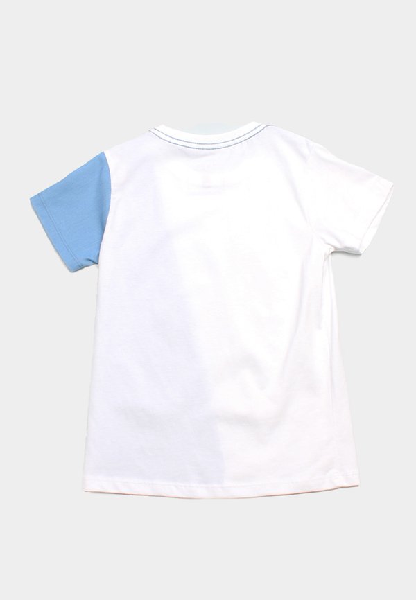 Denim Panel Boy's T-Shirt WHITE