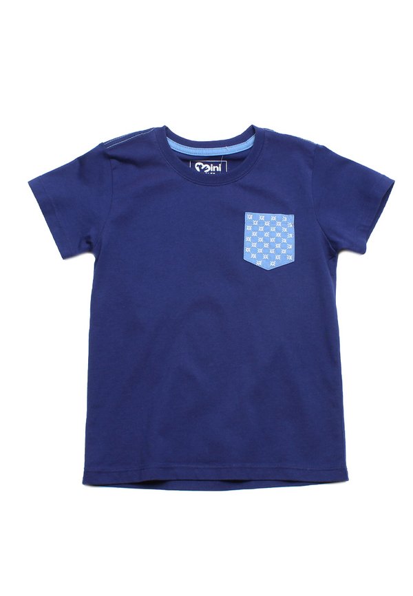 Sashiko Pocket Premium Boy's T-Shirt NAVY