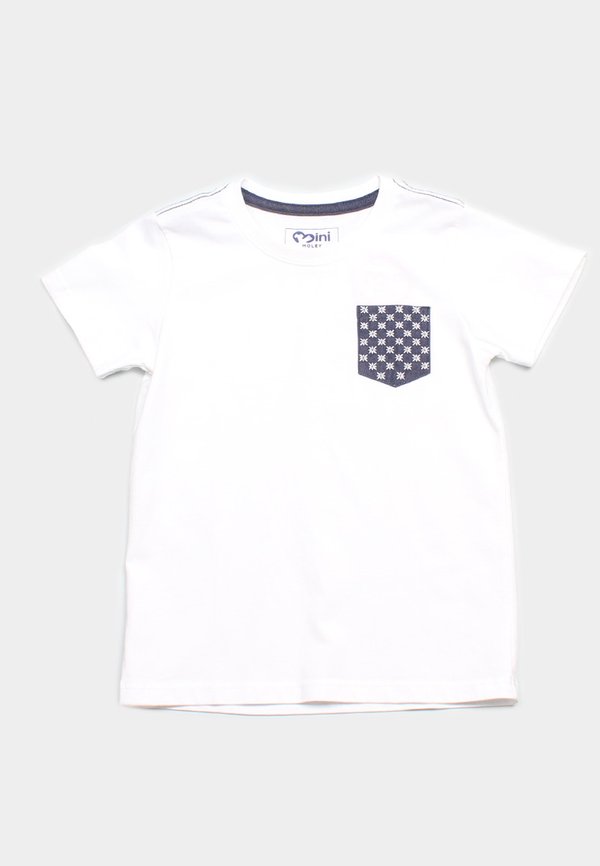 Sashiko Pocket Premium Boy's T-Shirt WHITE