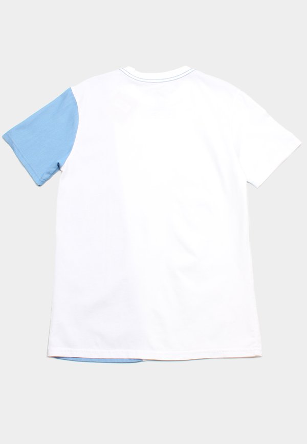 Denim Panel Men's T-Shirt WHITE