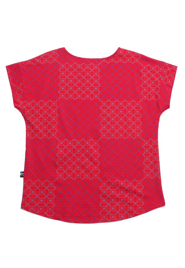 Kueh Bangkit Print Ladies' Blouse RED