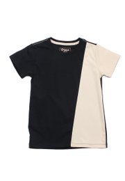 Denim Panel Boy's T-Shirt KHAKI