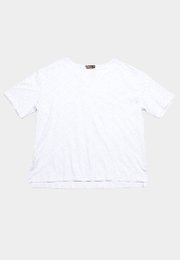 Sashiko Square Ladies' Blouse WHITE