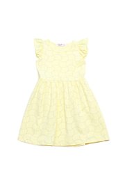 Sashiko Wave Girl's Dress YELLOW