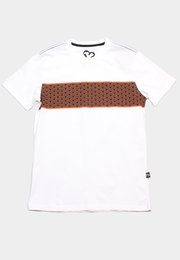 Japanese Motif Panel Prints Men's T-Shirt BLACK