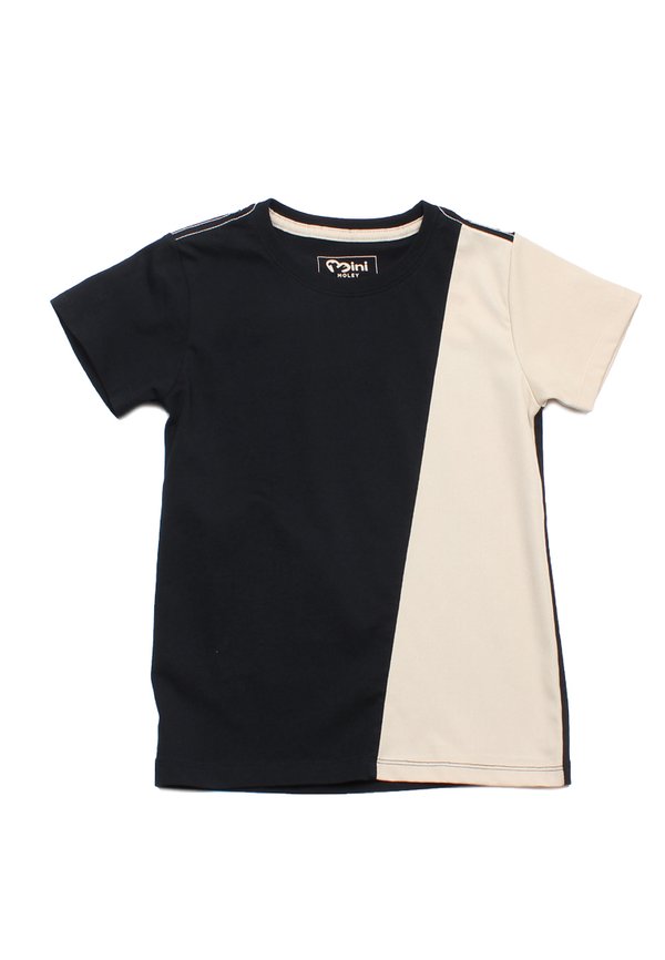 Denim Panel Boy's T-Shirt KHAKI