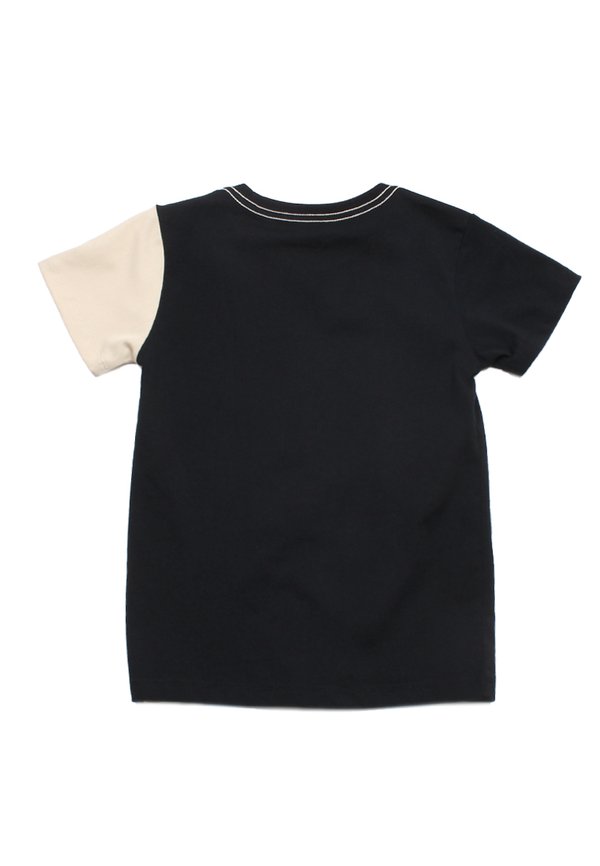 Denim Panel Boy's T-Shirt KHAKI