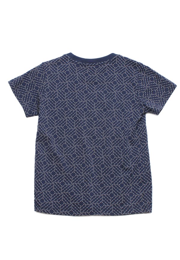 Sashiko Square Boy's T-Shirt NAVY