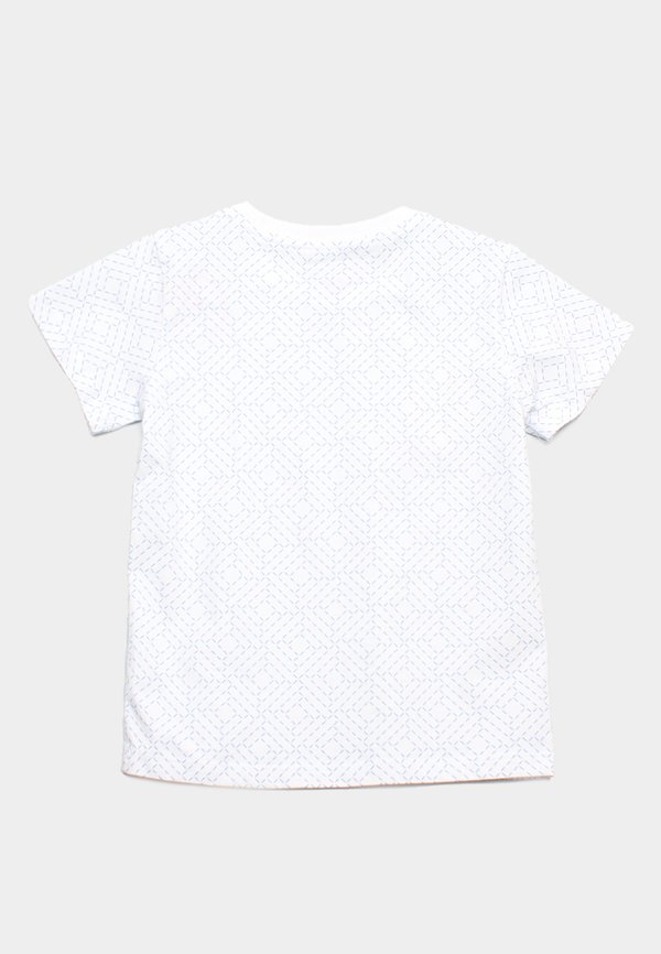 Sashiko Square Boy's T-Shirt WHITE