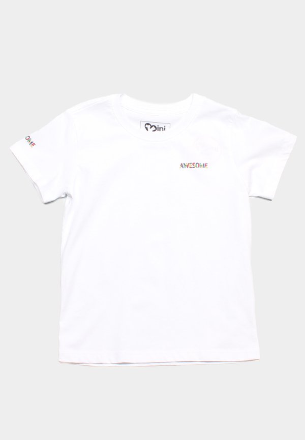 Stained Glass Awesome Boy's T-Shirt WHITE