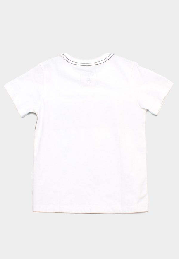 Japanese Motif Panel Prints Boy's T-Shirt BLACK