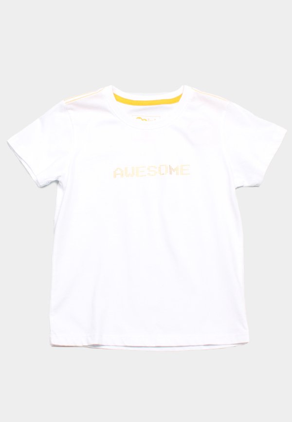 Pixel Awesome Boy's T-Shirt WHITE