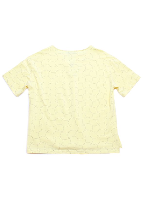Sashiko Wave Ladies' Blouse YELLOW