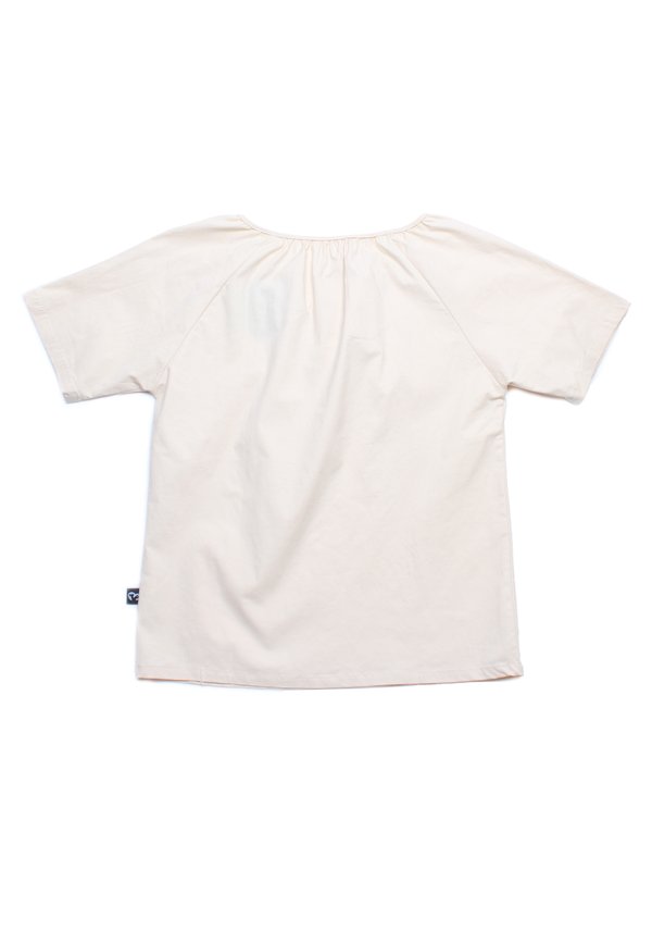 Linen String Top Ladies' Blouse KHAKI